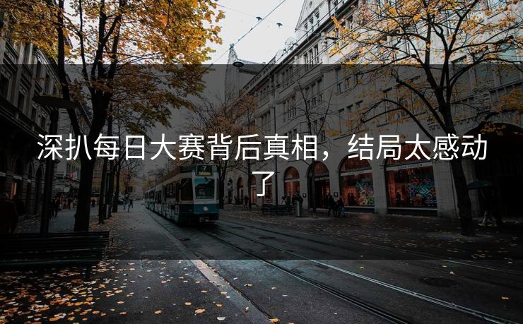 深扒每日大赛背后真相，结局太感动了